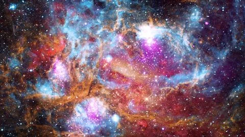 Nebula and galaxies in space. Elements of this image furnished by NASA. Ne... Stock Photos