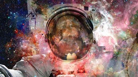 Nebula and galaxies in space. Elements of this image furnished by NASA. Ne... 스톡 사진