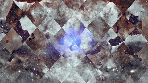 Nebula and galaxies in space. Elements of this image furnished by NASA. Un... Foto stock