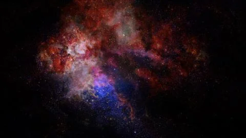 Nebula and galaxy in space. Elements of this image furnished by NASA. Stock Photos