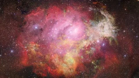 Nebula and galaxy in space. Elements of this image furnished by NASA. Stock Photos
