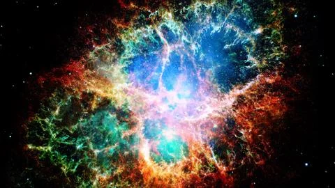 Nebula and galaxy in space. Elements of this image furnished by NASA. Stock Photos