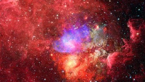 Nebula and galaxy in space. Elements of this image furnished by NASA. Stock Photos