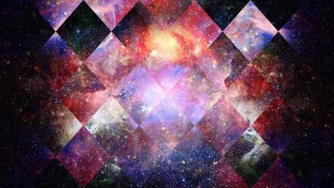 Nebula and galaxy in space. Elements of this image furnished by NASA. Foto stock