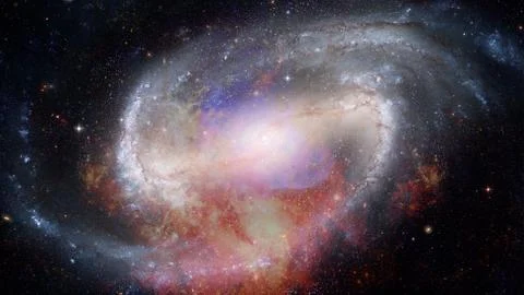 Nebula and galaxy in space. Elements of this image furnished by NASA. Stock Photos