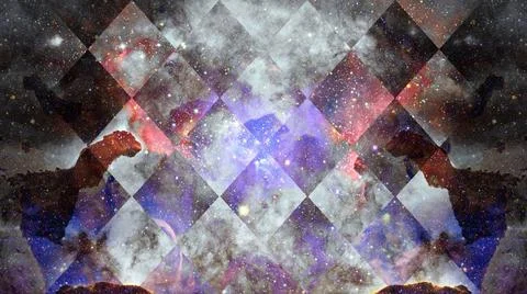 Nebula and galaxy in space. Elements of this image furnished by NASA. Univ... Stock Photos