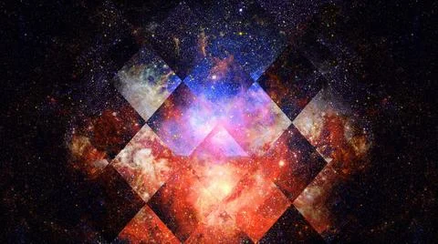 Nebula and galaxy in space. Elements of this image furnished by NASA. Spac... 스톡 사진