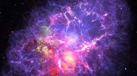 Nebula and galaxy in space. Elements of this image furnished by NASA. Nebu... 스톡 사진