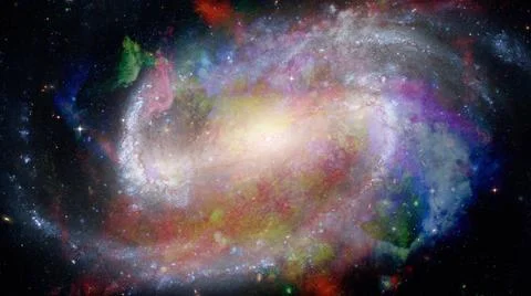Nebula and galaxy in space. Elements of this image furnished by NASA Nebul... Stock Photos