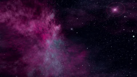 Nebula and Star Fields in Deep Space Stock Footage 85965433