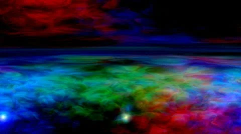 Nebula and UFO Stock Footage 8964065