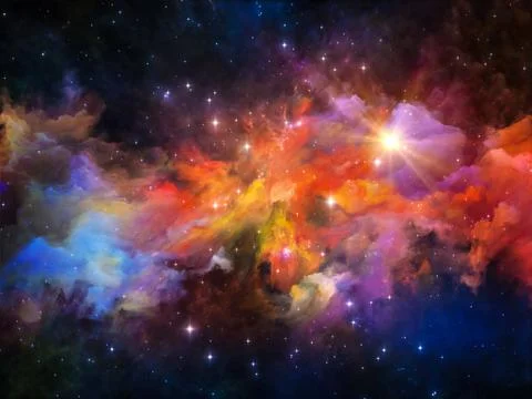 Nebula Background 스톡 일러스트