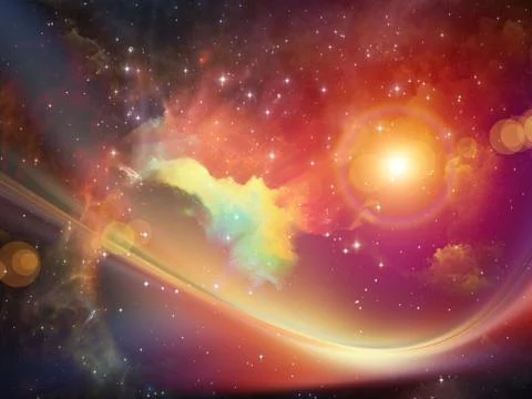 Nebula Background Stock Illustration