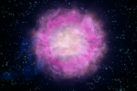 Nebula Background NTSC Stockbeeldmateriaal 111178