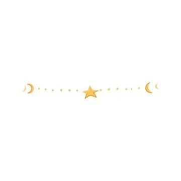 Nebula celestial divider border cartoon vector illustration Ilustración de archivo