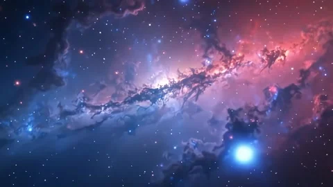 Nebula Cloud Formation with Starfield Animation Stock Footage 314241890