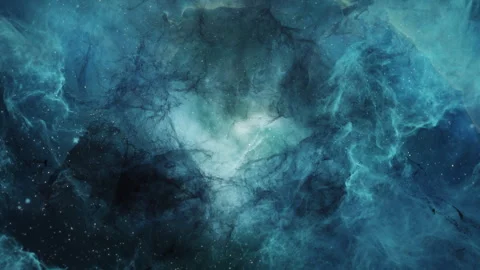 Nebula Cloud Loop in Deep Space Stock Footage 310732600