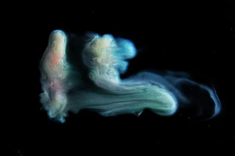 Nebula cloud made of paint and ink Stock Illustration