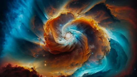 Nebula Cloud Shell Seamless Loop 4k Stock Footage 235593889