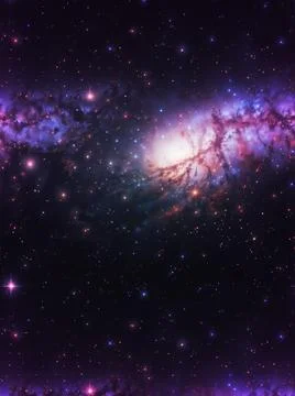 Nebula clouds in the space 스톡 일러스트