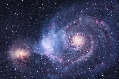 Nebula, cluster of stars in deep space. Science fiction art. Elements of this Stock Photos