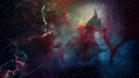 Nebula Cosmic Drift Motion Loop Stock Footage 303615669