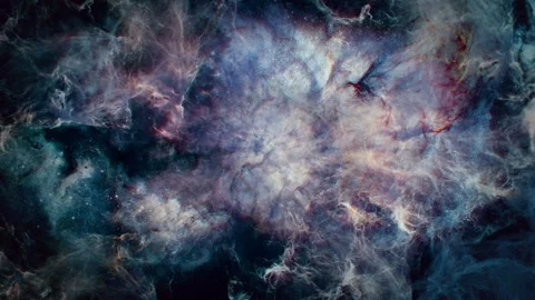 Nebula Dark Clouds Deep Space Motion Loop Video stock 332453648