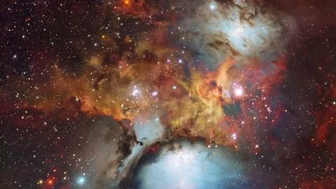 Nebula in deep mysterious space. Elements of this image furnished by NASA Stock Photos