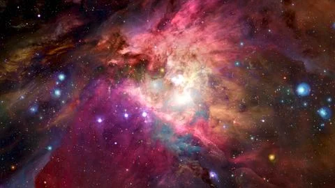 Nebula in deep mysterious space. Elements of this image furnished by NASA Fotos Stock