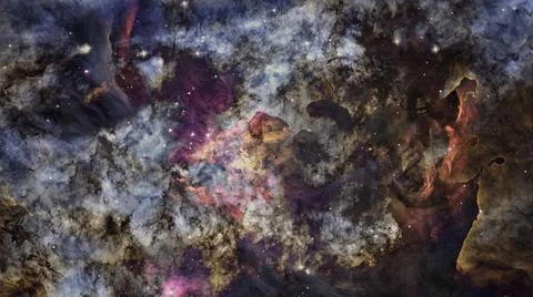 Nebula in deep mysterious space. Elements of this image furnished by NASA ... Fotos Stock