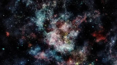 Nebula in deep mysterious space. Elements of this image furnished by NASA ... Fotos Stock