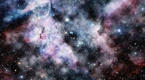 Nebula in deep mysterious space. Elements of this image furnished by NASA ... Fotos Stock