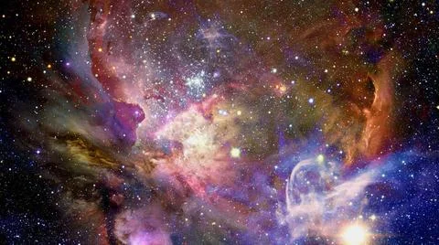 Nebula in deep mysterious space. Elements of this image furnished by NASA ... Fotos Stock