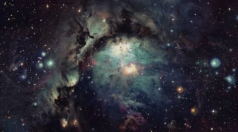 Nebula in deep mysterious space. Elements of this image furnished by NASA ... Fotos Stock