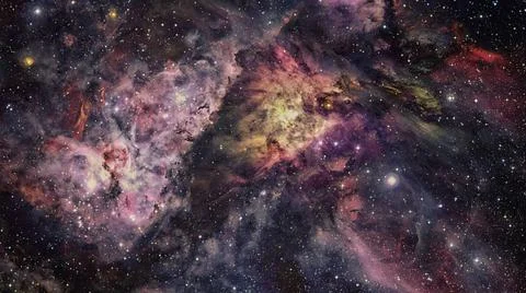 Nebula in deep mysterious space. Elements of this image furnished by NASA ... Fotos Stock