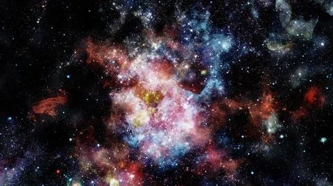 Nebula in deep mysterious space. Elements of this image furnished by NASA ... Fotos Stock