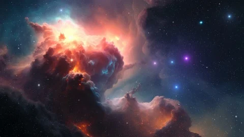Nebula deep space 4K Stock Footage 233243294