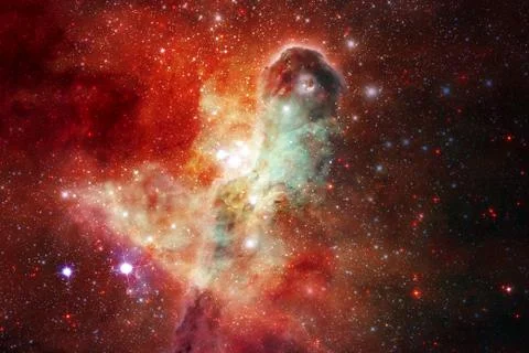 Nebula in deep space. Elements of this image furnished by NASA. Stock Photos