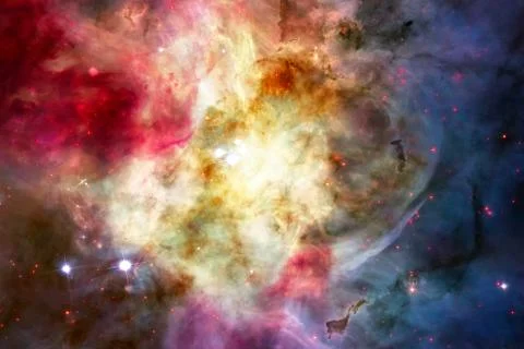 Nebula in deep space. Elements of this image furnished by NASA. Stock Photos