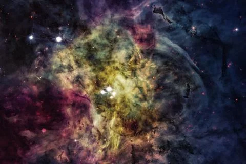 Nebula in deep space. Elements of this image furnished by NASA. Fotos Stock