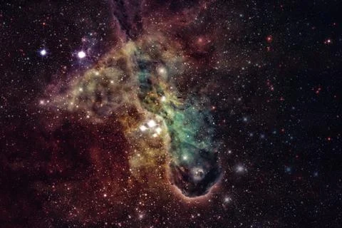 Nebula in deep space. Elements of this image furnished by NASA. Stock Photos