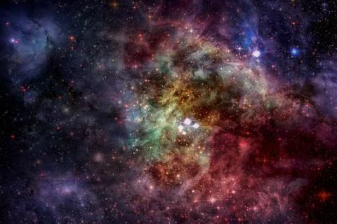 Nebula in deep space. Elements of this image furnished by NASA. Fotos Stock