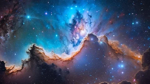 Nebula in deep space Stock Footage 251778736