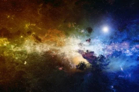Nebula, deep space Stock Photos