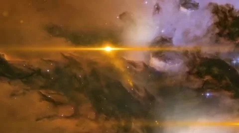 Nebula in deep universe Stock Footage