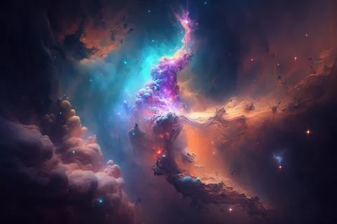 Nebula Dreamscape Stock Illustration