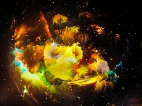 Nebula Evolution Stock Illustration