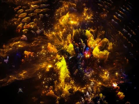 Nebula Evolution Stock Illustration