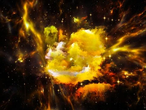 Nebula Evolution Stock Illustration