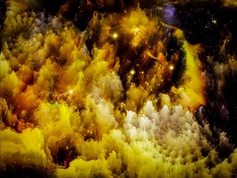 Nebula Evolution Stock Illustration